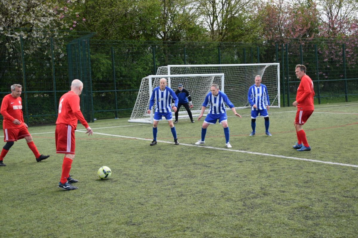 GMWFL Spring 2024 – Over 60’s Stripes go joint&nbsp;top